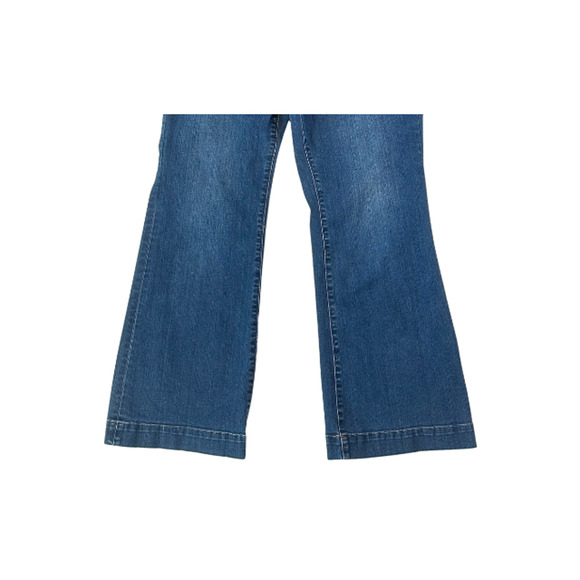 Talbots Jeans Flare Curvy Flawless Five Pocket Petite Stretch Blue Women's 10P - Picture 3 of 8